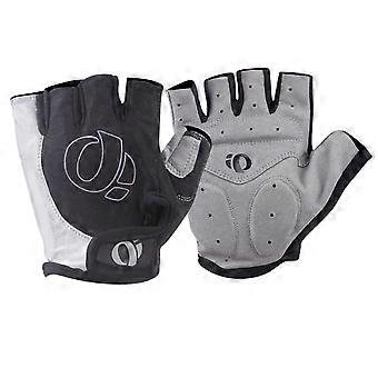 Halve vinger rijhandschoenen zweetabsorberende warmteafvoer nylon handschoenen voor buiten fietsen grijs XLYMQX)
