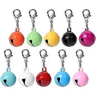 Pet Collar Accessories Bells Metal for Decoration 10Pcs Assorted Color