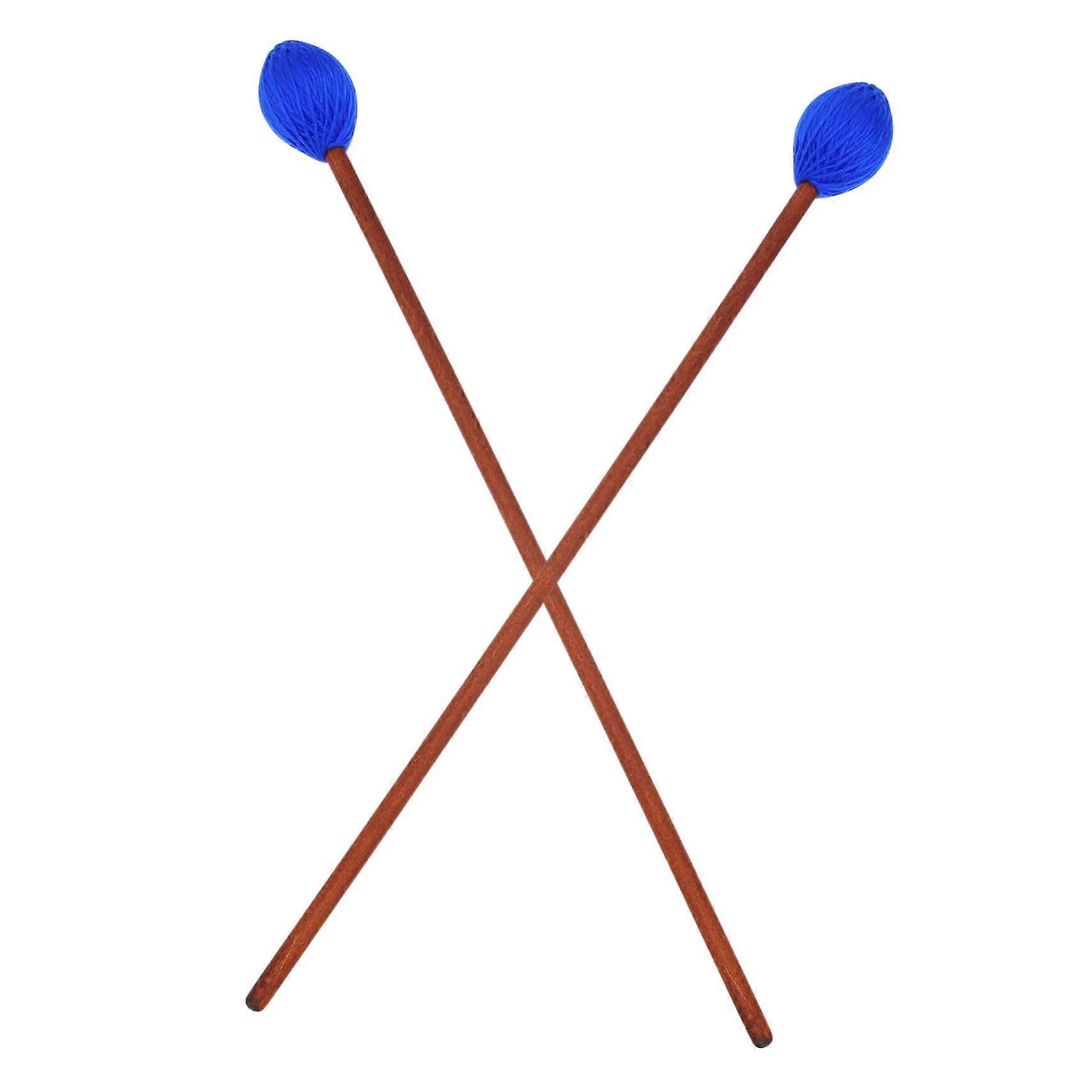 Marimba Mallets Lightweight Maple Handle Pair for Xylophone Practice and Performance Random Color