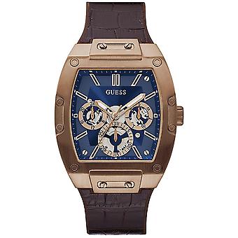 Guess watches phoenix watch for Analog Quartz Men with Cowhide Bracelet GW0202G2