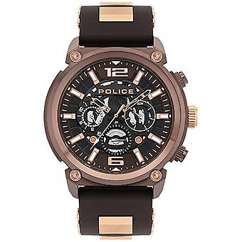 Police watches armor watch for Men Analog Quartz with Silicone Bracelet PL.14378JSBN-12P