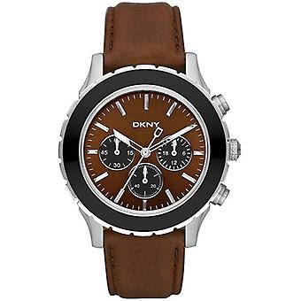 Dkny brooklyn reloj para Hombre Analógico de Cuarzo con brazalete de Piel de vaca NY1514