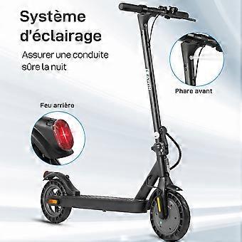 Elektrischer Roller, 500 W, 375 Wh Batterie, Reichweite 30 km, 10-Zoll-Reifen, faltbar, Steuerung per App und Diebstahlschutz.