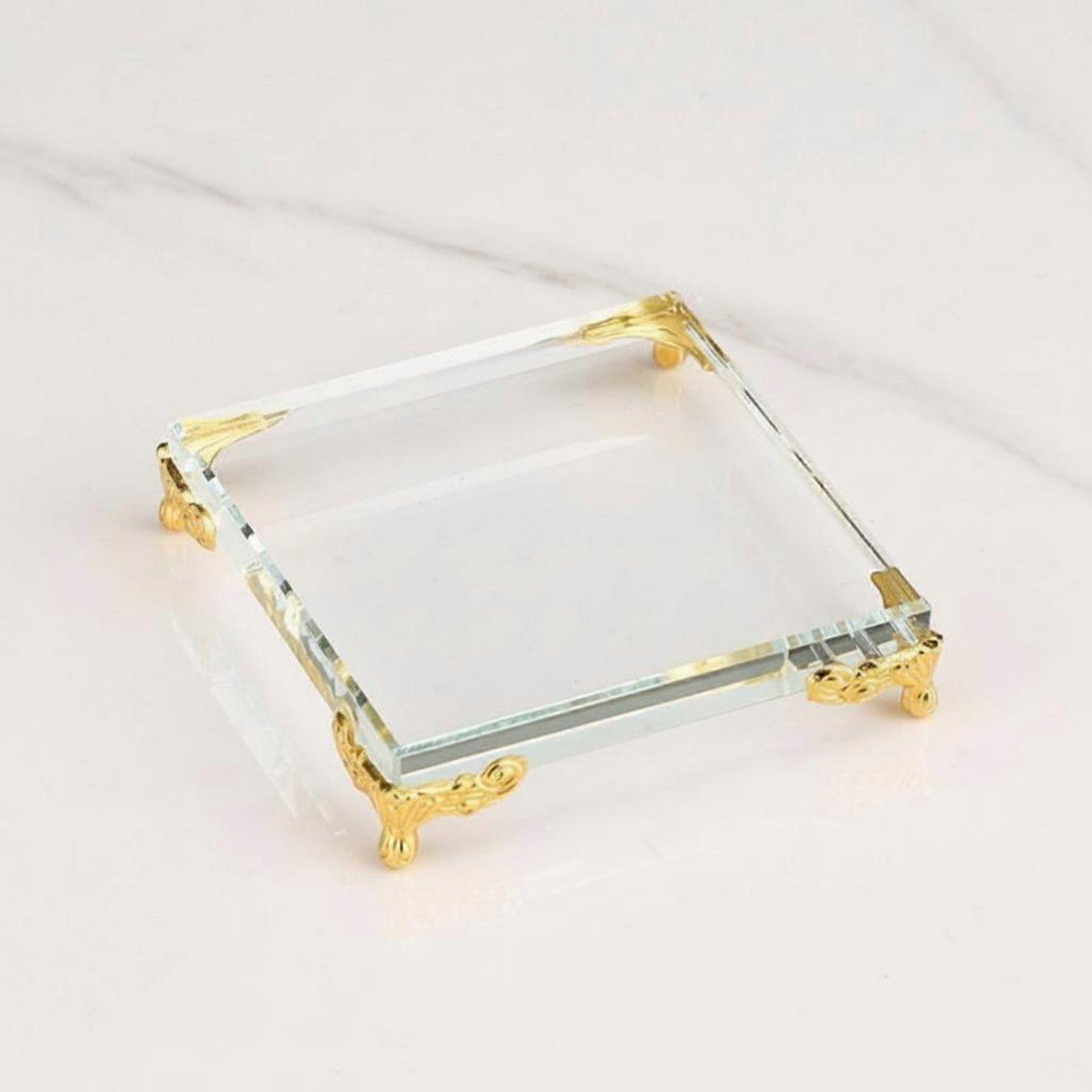 Footed Transparent Base Versatile Use Display Stand Modern Aesthetic