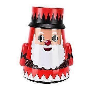 Festive Roly Poly Iron Candy Canister
