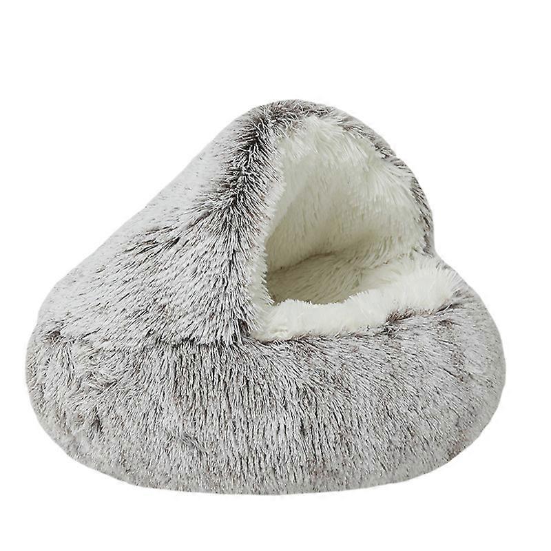 Washable Fluffy Cat Cave Bed
