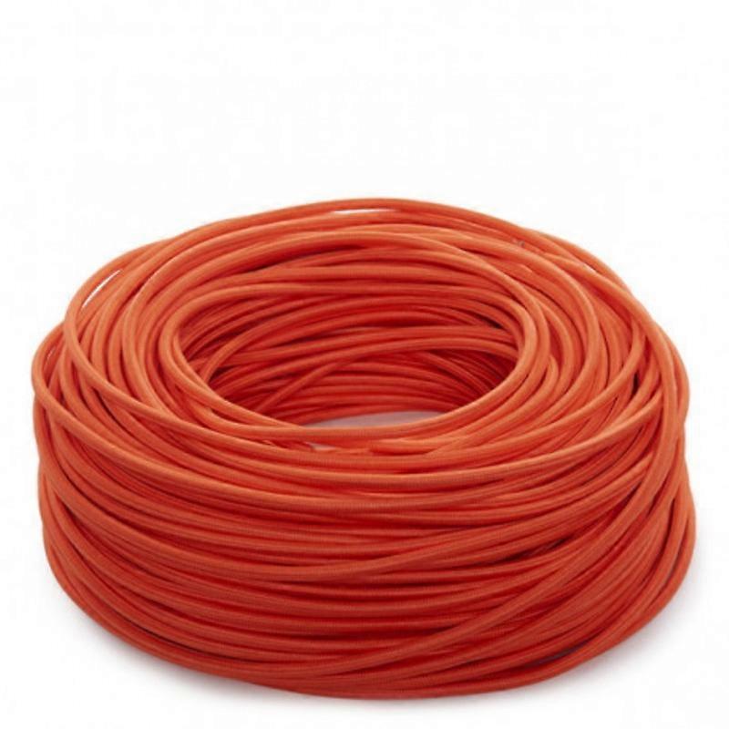 2-Core Orange Fabric Cable 0.75