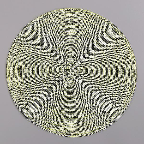 18/36cm Round Woven Placemat Table Pad Heat Resistant Bowl Mat Table Coaster Placemat Thermal Insulation Table Mat Household Goods Non-slip Anti-scald