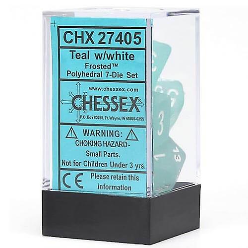 Unieke D7 Die Set Dobbelstenen met scherpe randen, mat veelvlak (7 dobbelstenen in display)