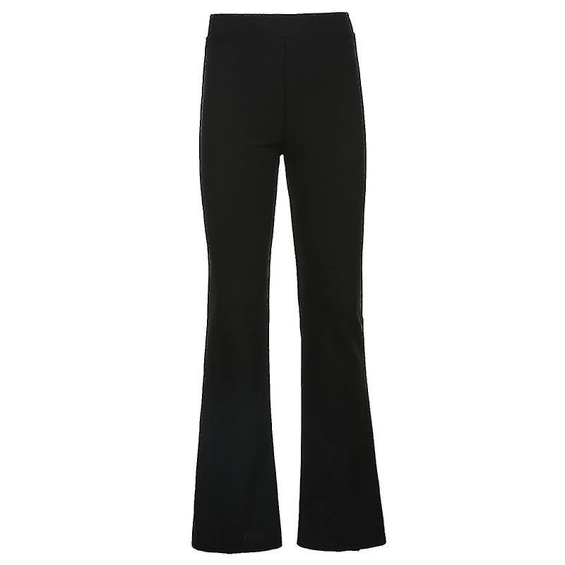 Women's Bootcut Pants Tummy Non See Through Bootleg Gym Workout Pants