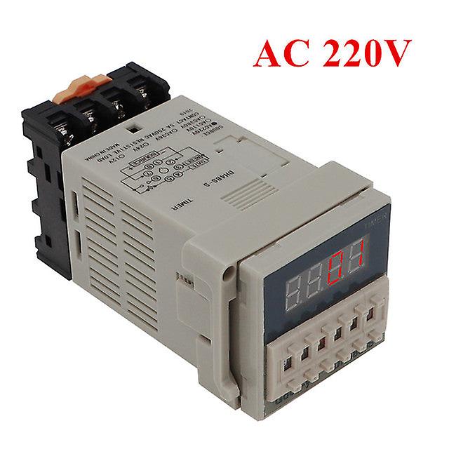 Dh48s-s Programmable Timer 0.1s-990h Repeat Cycle Spdt Time Switch Relay Time Relay Cycle Control With Socket Base Dh48s 40% Off