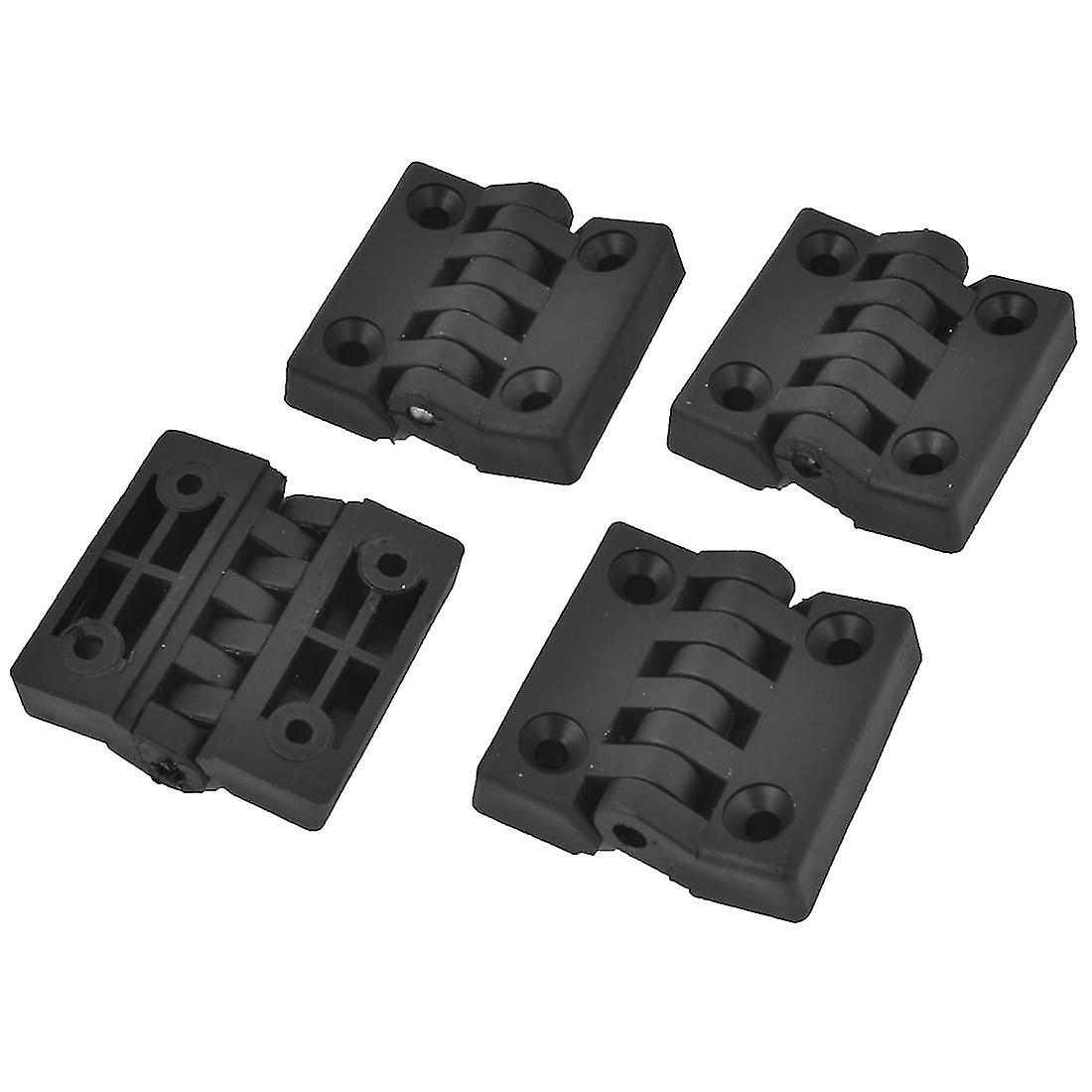 4 Pieces Hinges For Cabinet Doors, Made Of Plastic, Reinforced, 40 X 40 Mm