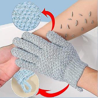 Ny rengjøring Badehanske Dusj Skrubb Kroppsmassasje Spa Skumgniing Gjørme Peeling Eksfolierende Femfinger Baderom