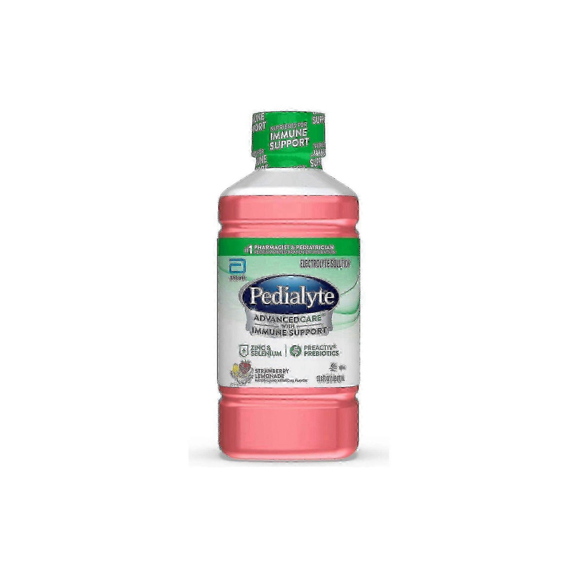 Pedialyte Advanced Solution d’entretien, limonade aux fraises, 1 L
