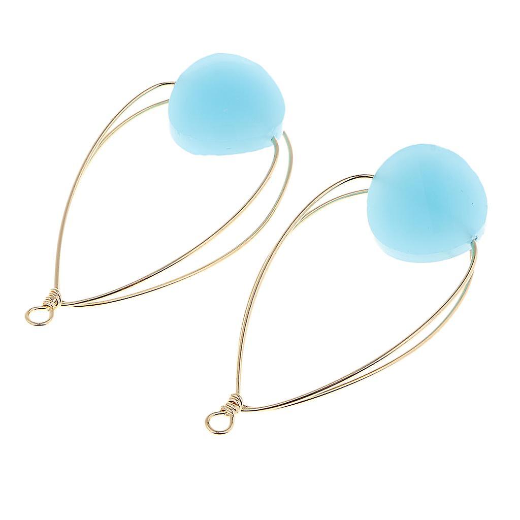 2pcs copper double loop waterdrop charms pendants for jewelry making