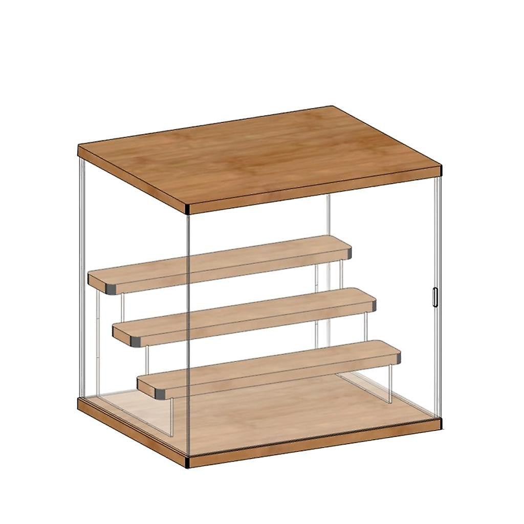 Trasparente grande acrilico vetrina vetri riser Stand Protection 4 scala