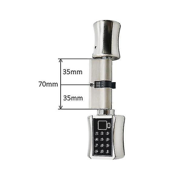 Bluetooth Fingerprint Cylinder Lock Tuya App Biometric Electronic Smart Door Lock Digital Keypad Code Keyless Lock Home/apartme