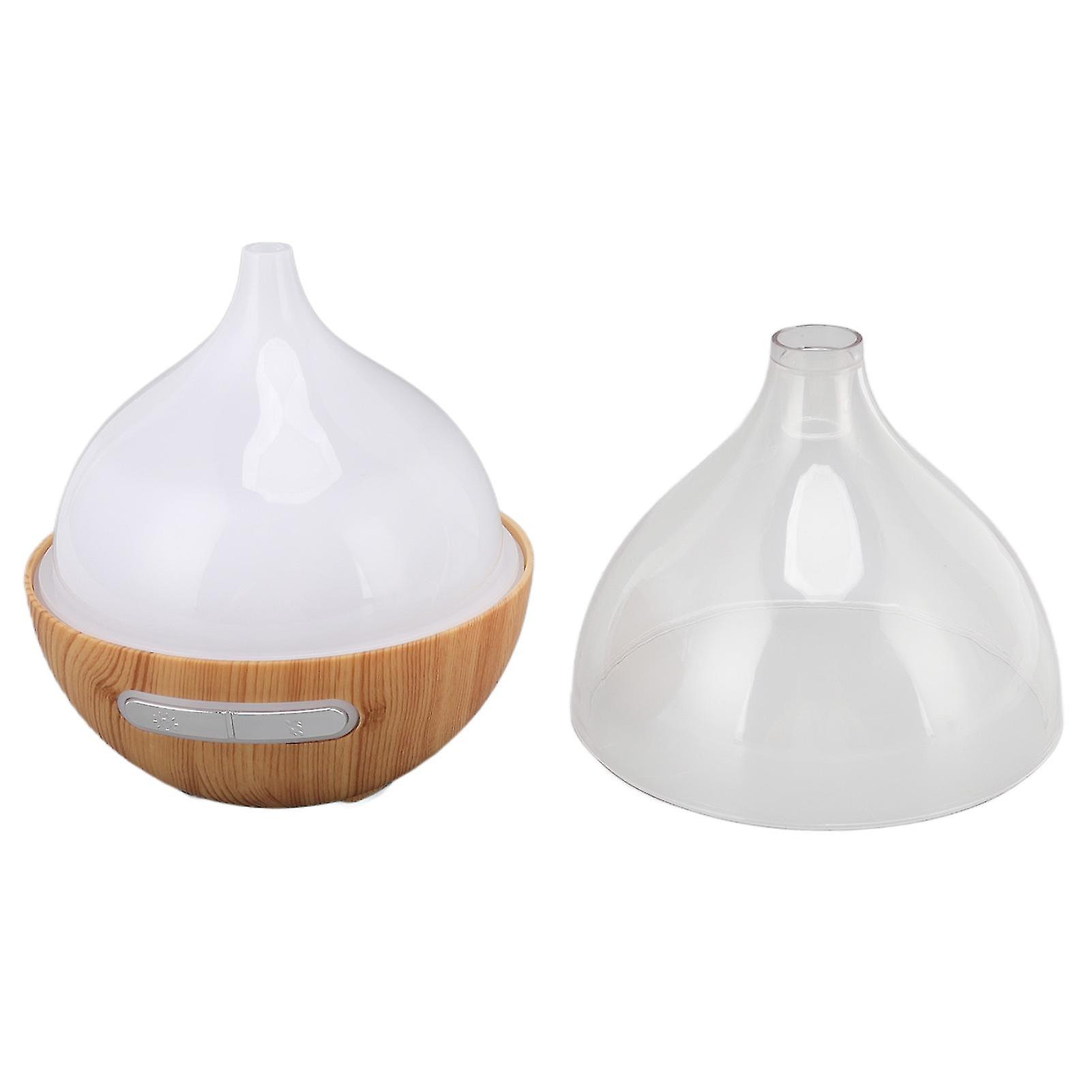 80ml Wood Grain Humidifier, ABS Essential Oil Aromatherapy Diffuser with Night Light for Home Office Hotel