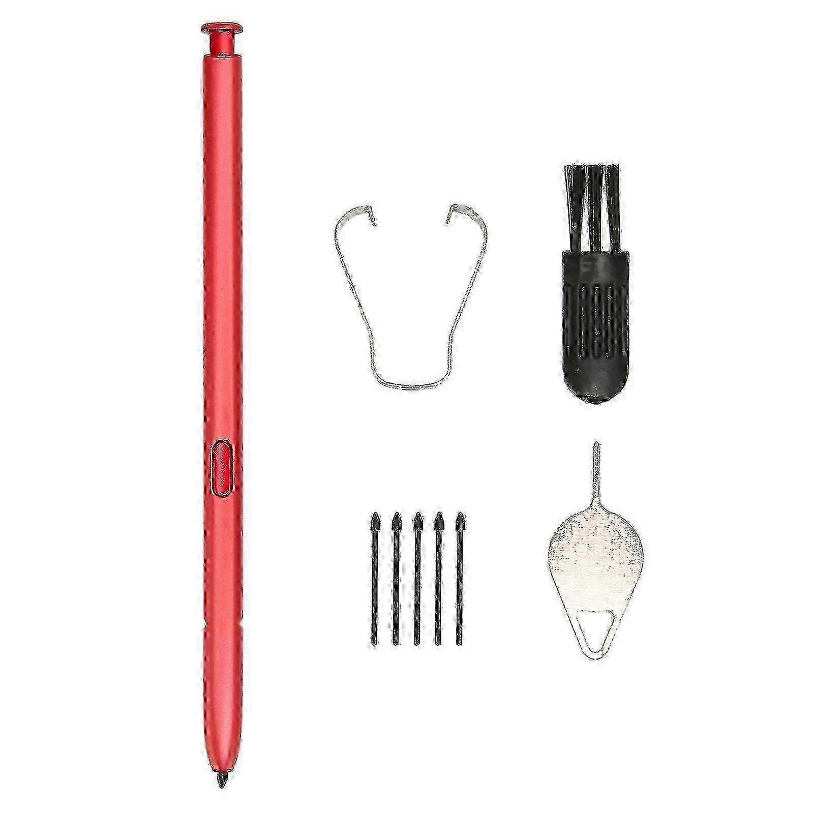 Red Stylus Pen for Samsung Galaxy Note 10 Lite: High Sensitivity, Includes Tips & Tools