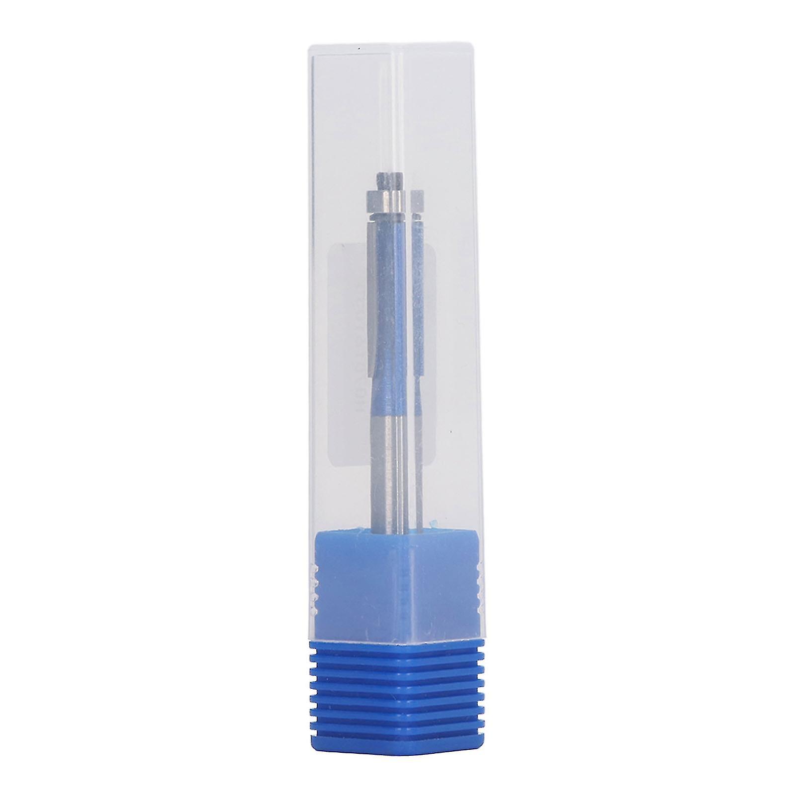 Flush Trim Router Bit, 1/4" Shank, Carbide, Top Bearing, Woodworking Tool, Chamfering, Bright Silver, Blue