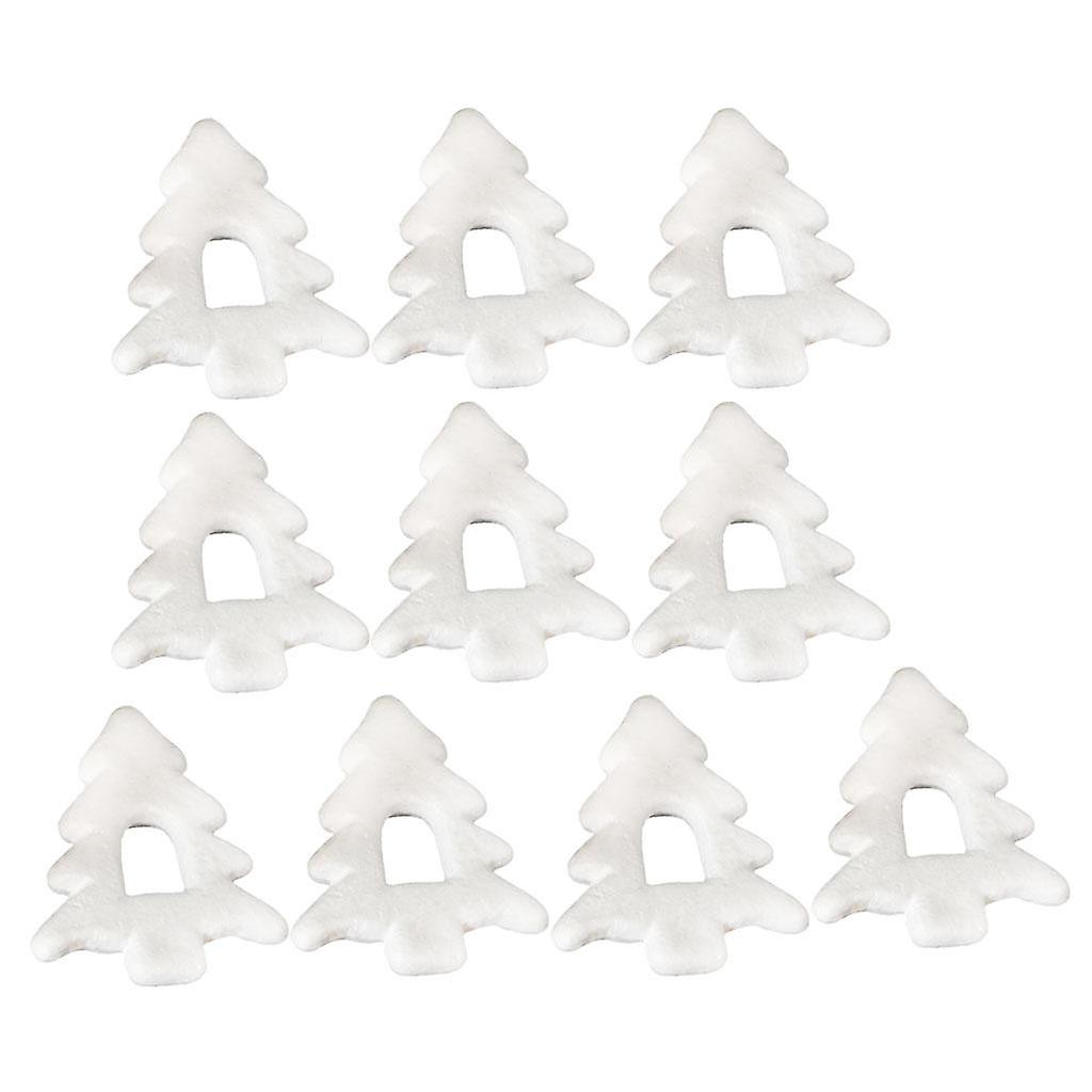 10pcs Christmas Tree Polystyrene Foam Oraments DIY Handmade Materials
