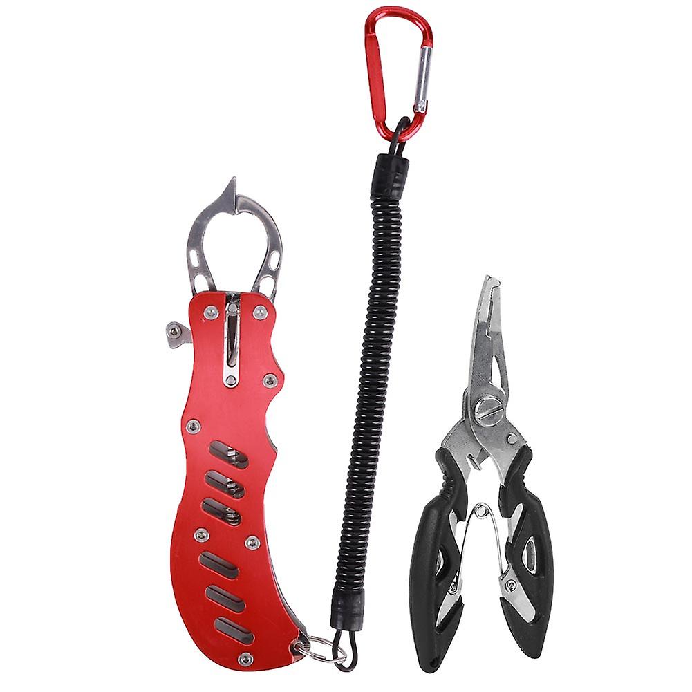 Versatile Fishing Pliers with Lanyard & Sheath - Compact Grip Tool