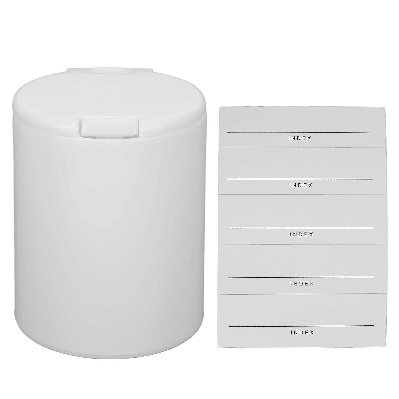 Distributeur de cotons, anti-poussière, design presse, rond, petit et léger, boîte de rangement pour cotons
