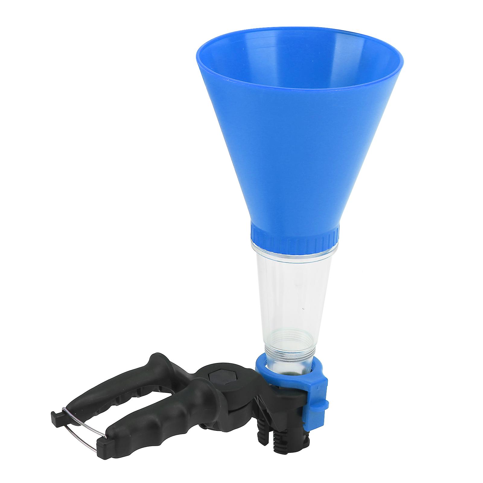 3Pcs Engine Oil Funnel Kit, Universal Anti-Static and Anti-Corrosion Hand Tool for Automotive (Blue)