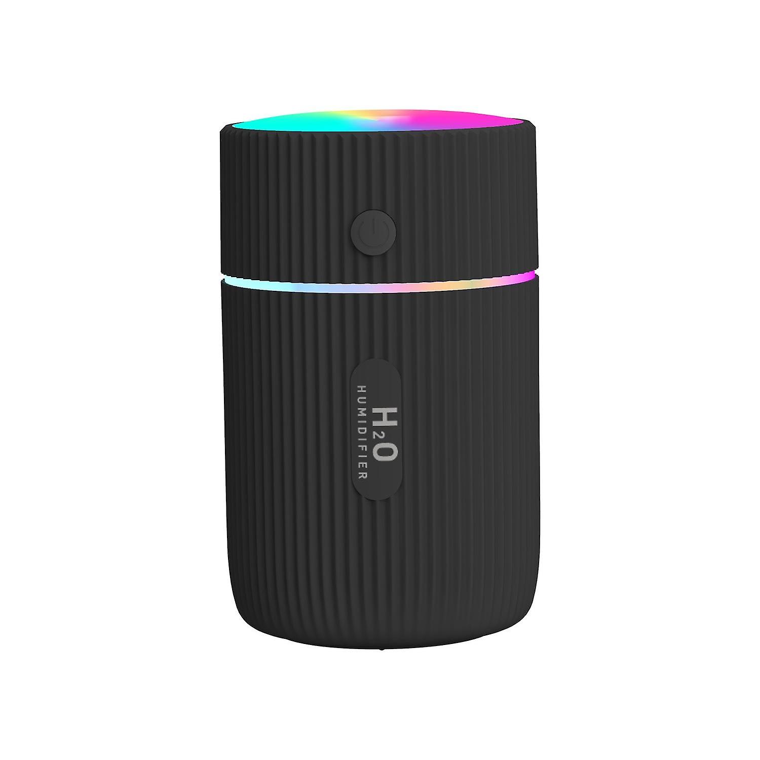 Umidificatore d'aria, 2 modalità di nebulizzazione regolabili, spegnimento automatico e luce notturna colorata, umidificatore portatile USB