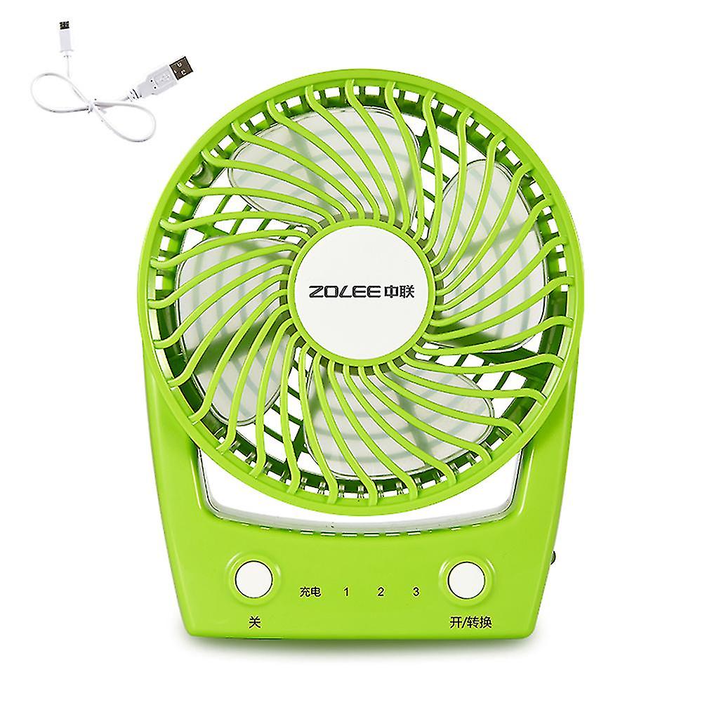 Small Desk Fan For Office Table 3 Speeds Quiet Operation Usb Cable Powered