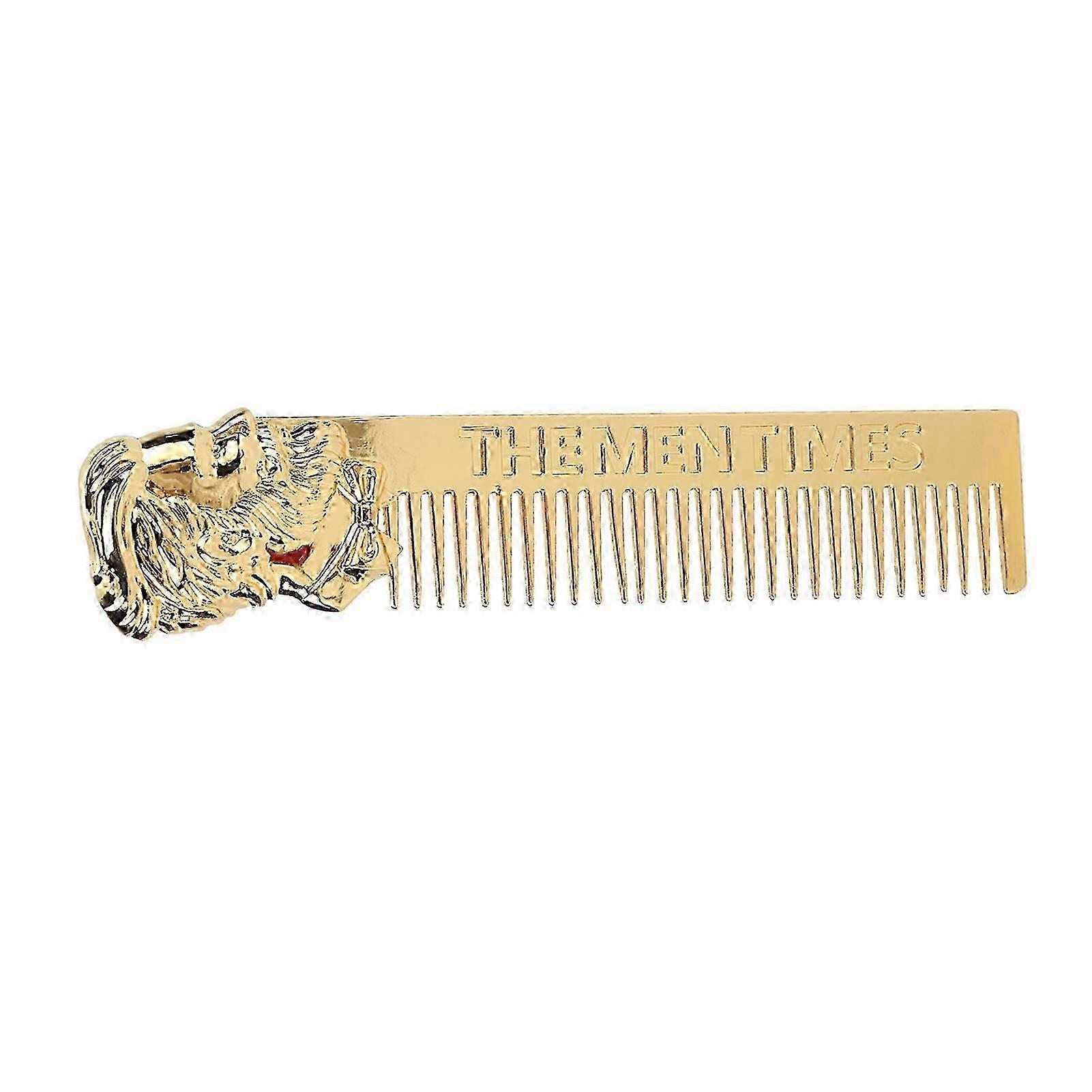 Beard Comb, Stylish, Mustache Comb, Beard Styling Comb, Gold