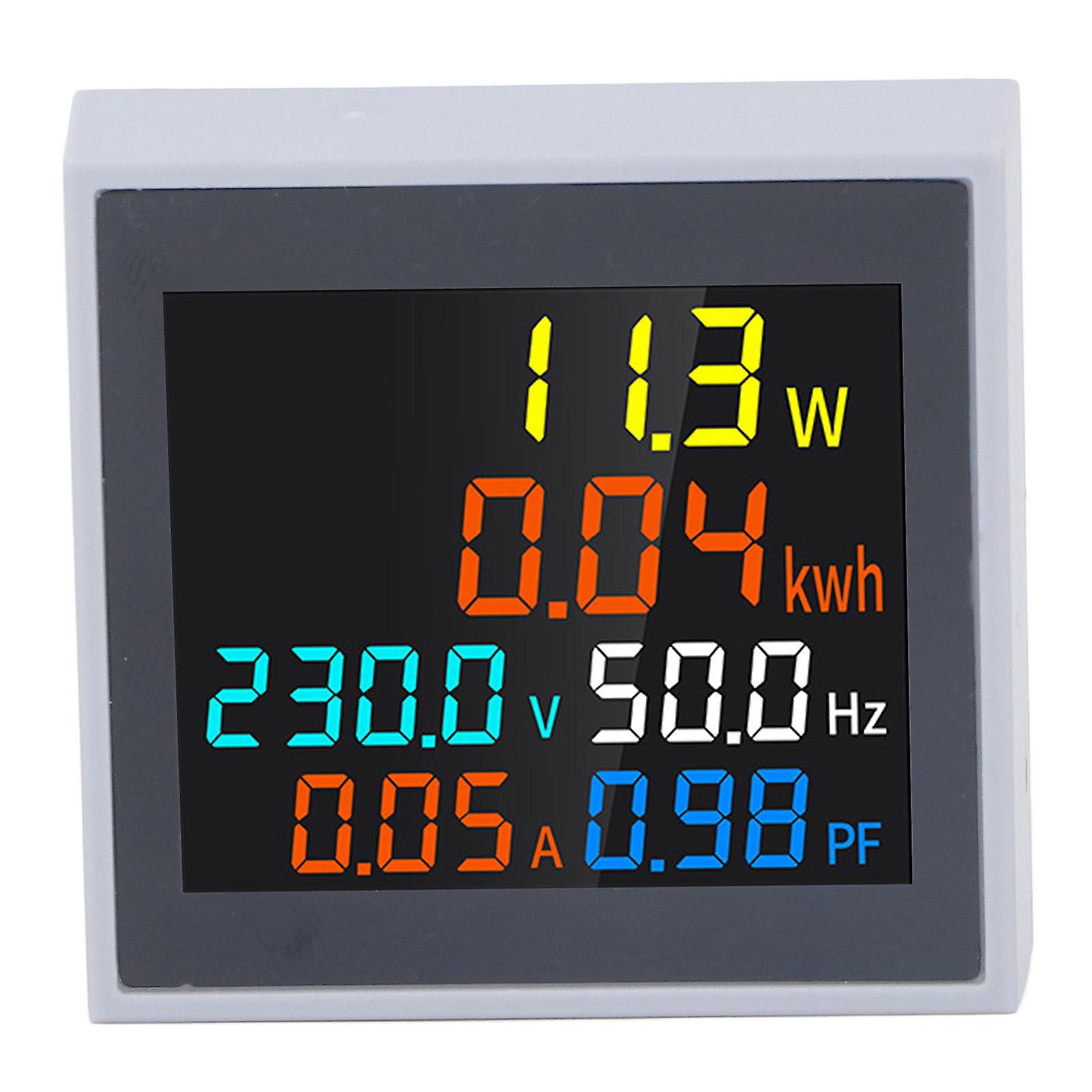 6 in 1 Multifunction Digital Meter AC Current Voltage Power Frequency Monitor for Household SPM004 AC50-300V 