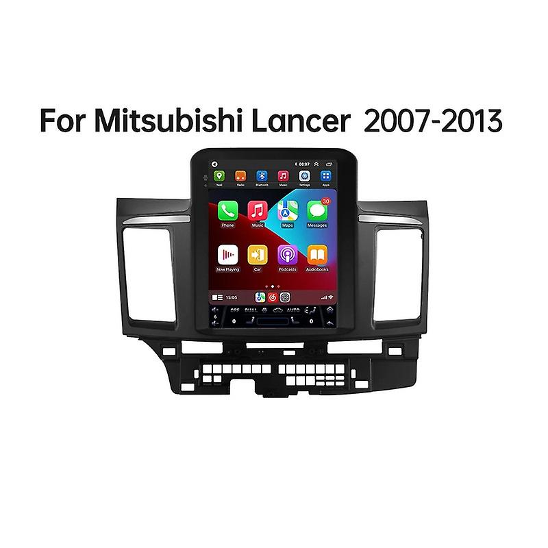 For Tesla style Carplay android auto For Mitsubishi lancer 2007-2013 Car Radio Multimedia Video