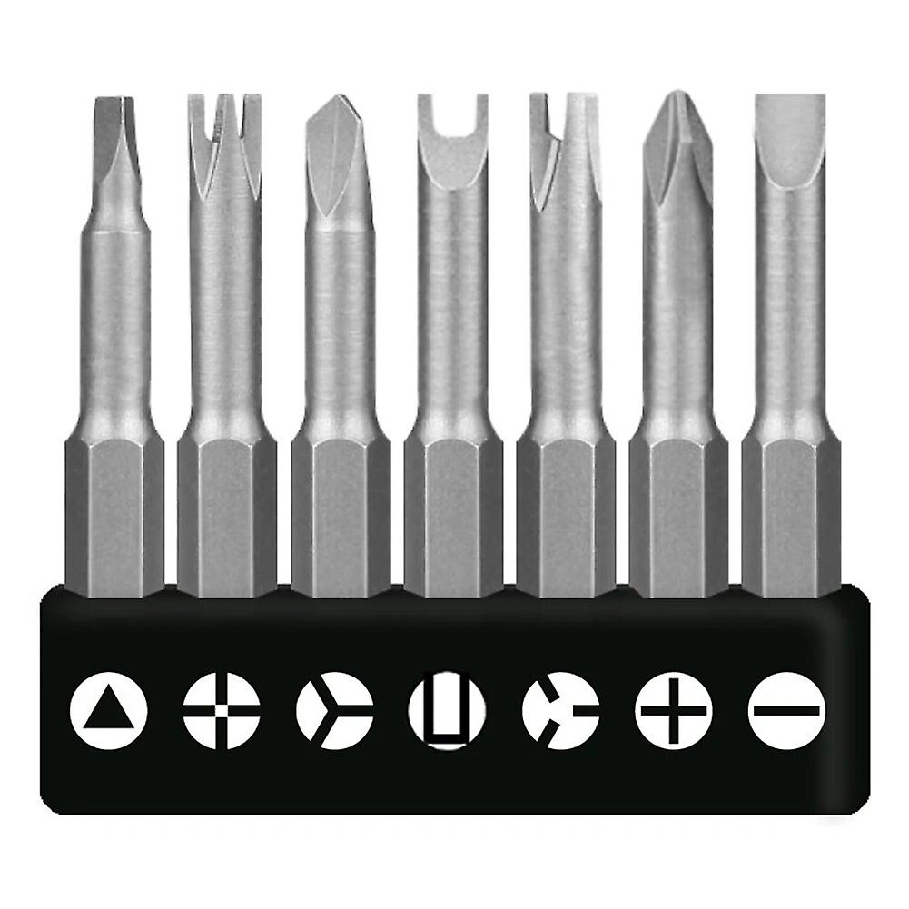Special Shaped Screwdriver Set 7pcs PH2 Triangle Shaped With Three Point Screwdriver 50mm 1/4 Hex Shank Hand Tool~5059