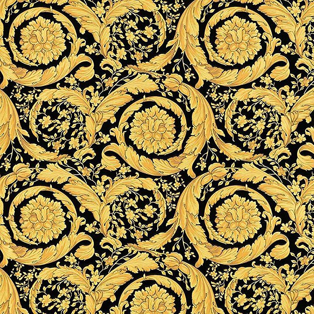 Versace Baroque Damask Black Gold