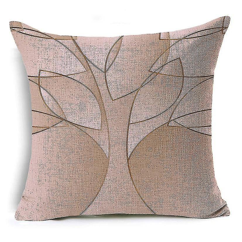 Almofada de linho geométrico gradiente Capa de almofada de travesseiro travesseiro quarto