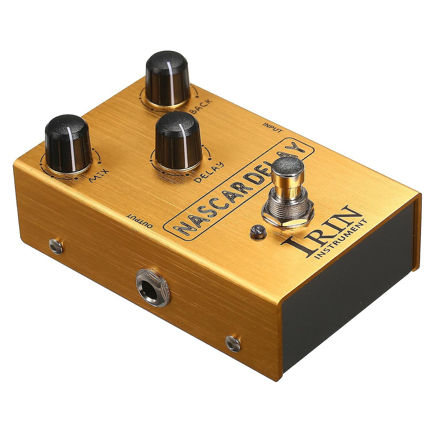 Irin Delay Guitar Effect Pedal With Mix/feedback/delay 3 Control Knobs For Electric Guitar - Nascar