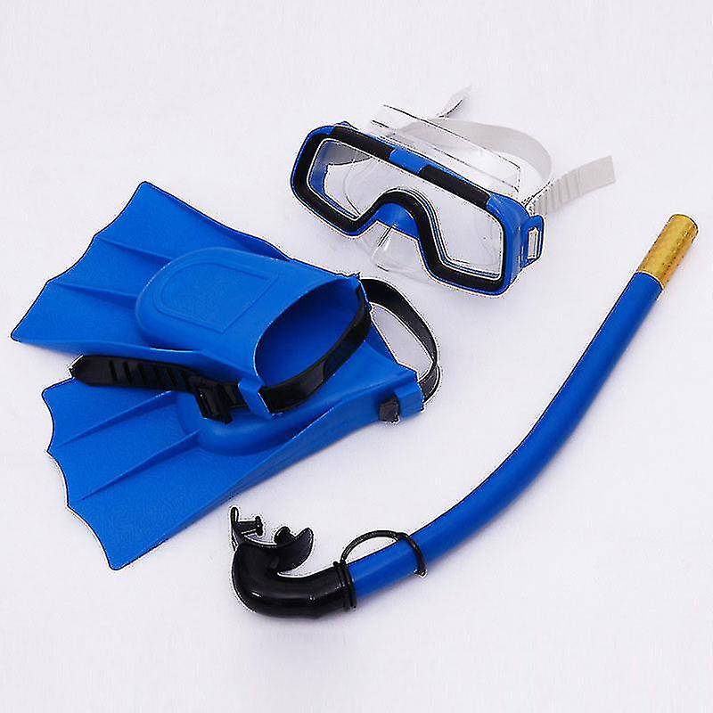 Children Diving Mask Set Anti-fog Swimming Goggle Masks Snorkel Fins Kit For Kids Boys Girls