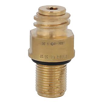 CO2-Ventiladapter M18 x 1,5 Gewindewandler, Messingersatzteil für Wassermaschine, langlebig und einfach zu installieren, auslaufsicheres Design