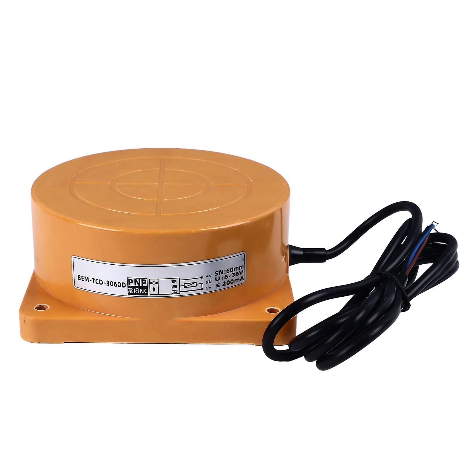 Ouitble Inductive Proximity Sensor Detection Switch,PNP DC 3 Wire Normally Closed 60mm Detecting Distance Inductive Proximity Switch for Metal