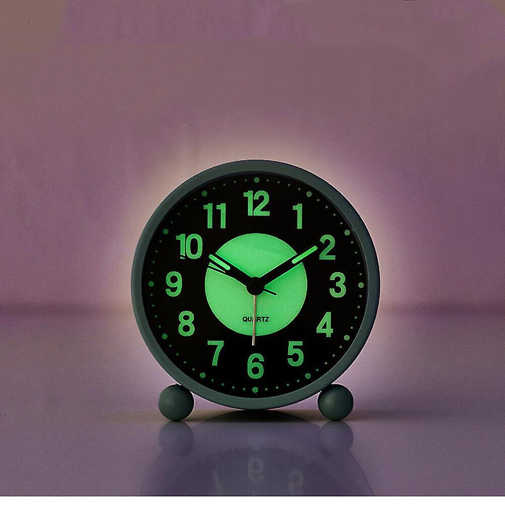 Bedside Luminous Alarm Clock Quiet Non Ticking with Light Nightlight Clock
