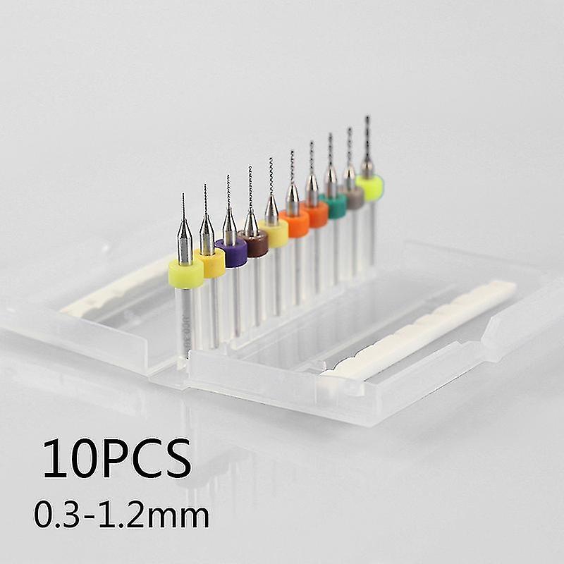 10pcs 0.3-1.2mm Pcb Drill Bit Carbide Drill Bit Pcb Printed Circuit Board Drill Bit Set Pcb Engravin