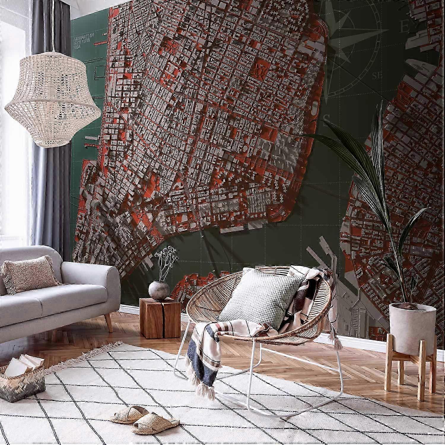 Itseliimautuva seinämaalaus - Let's Meet In Manhattan