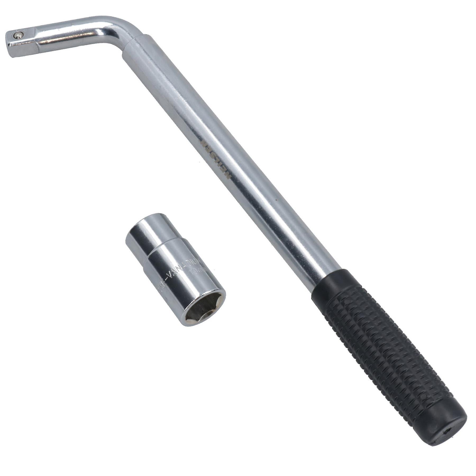 Extendable Wheel Brace Wrench Bar 21" long 17mm 19mm Socket TE026