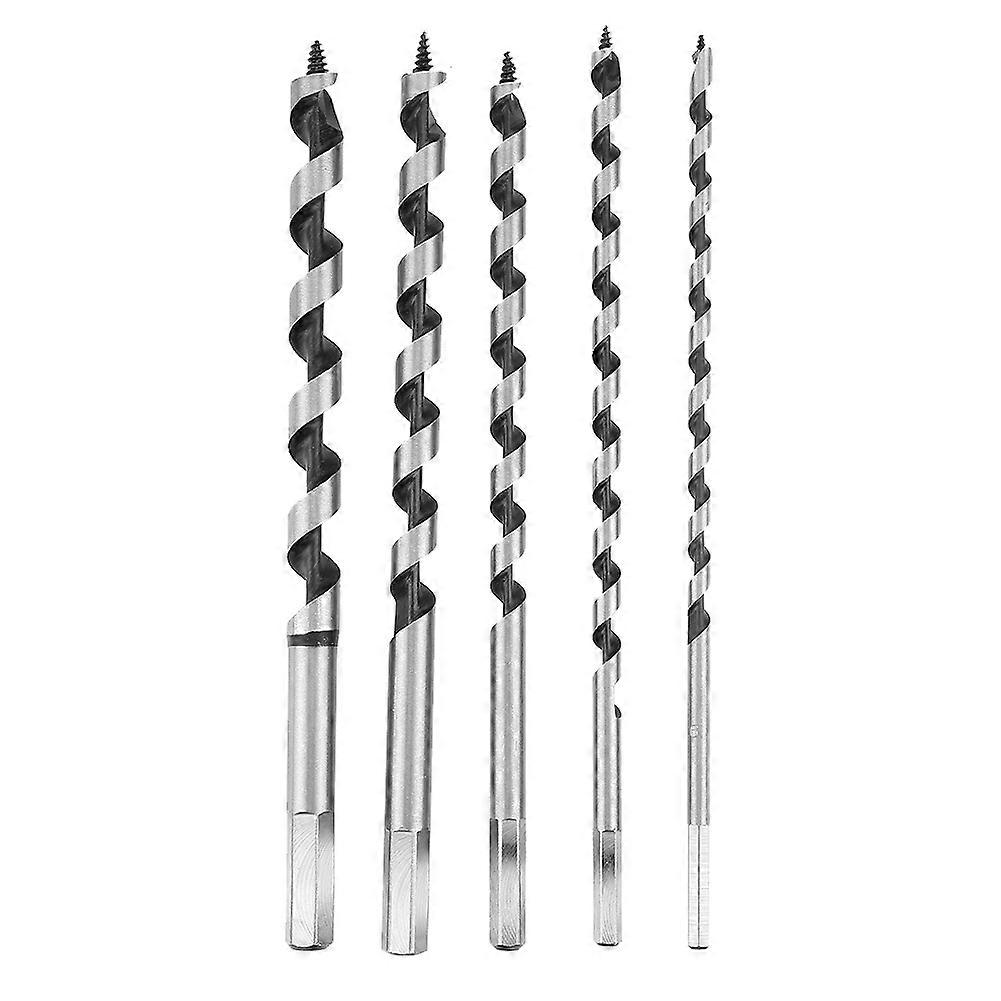 5Pcs/set Hexagon Handle Carbon Steel Wood Fast Cut Auger Drill Bit Carpenter Tool