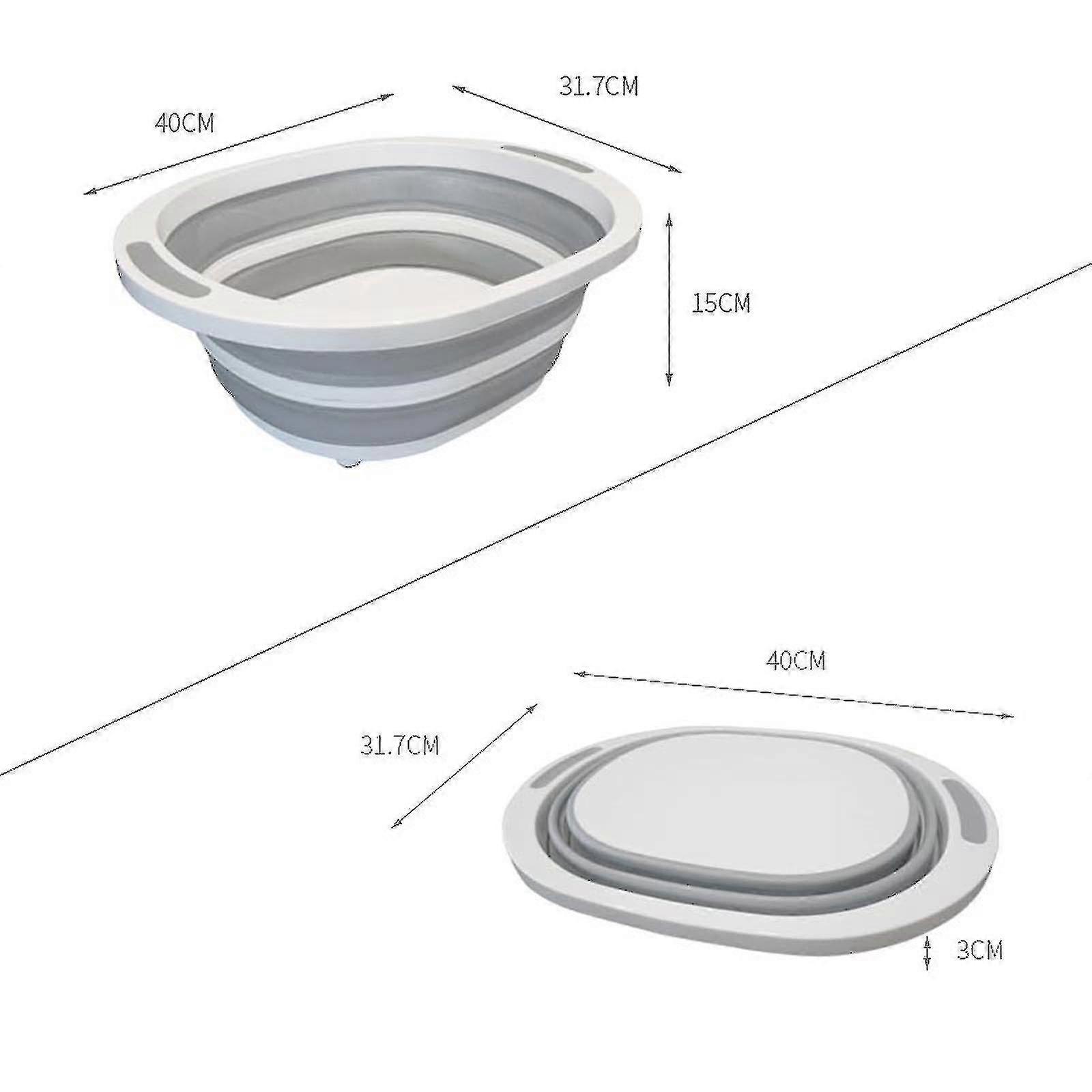 Foldable Cutting Board 3 In 1 Cutting Board Multifunctional Storage Basket