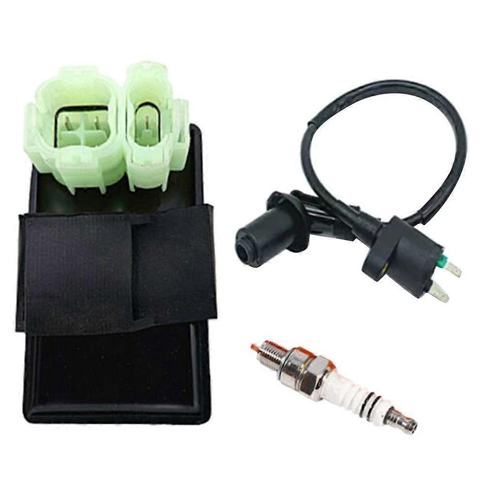 Motorcycle Start Cdi Device High Voltage Igniter Racing Ac 6 Pin Cdi Box Ignition Coil Spark Plug For Gy6 50-150cc Moped Scooter