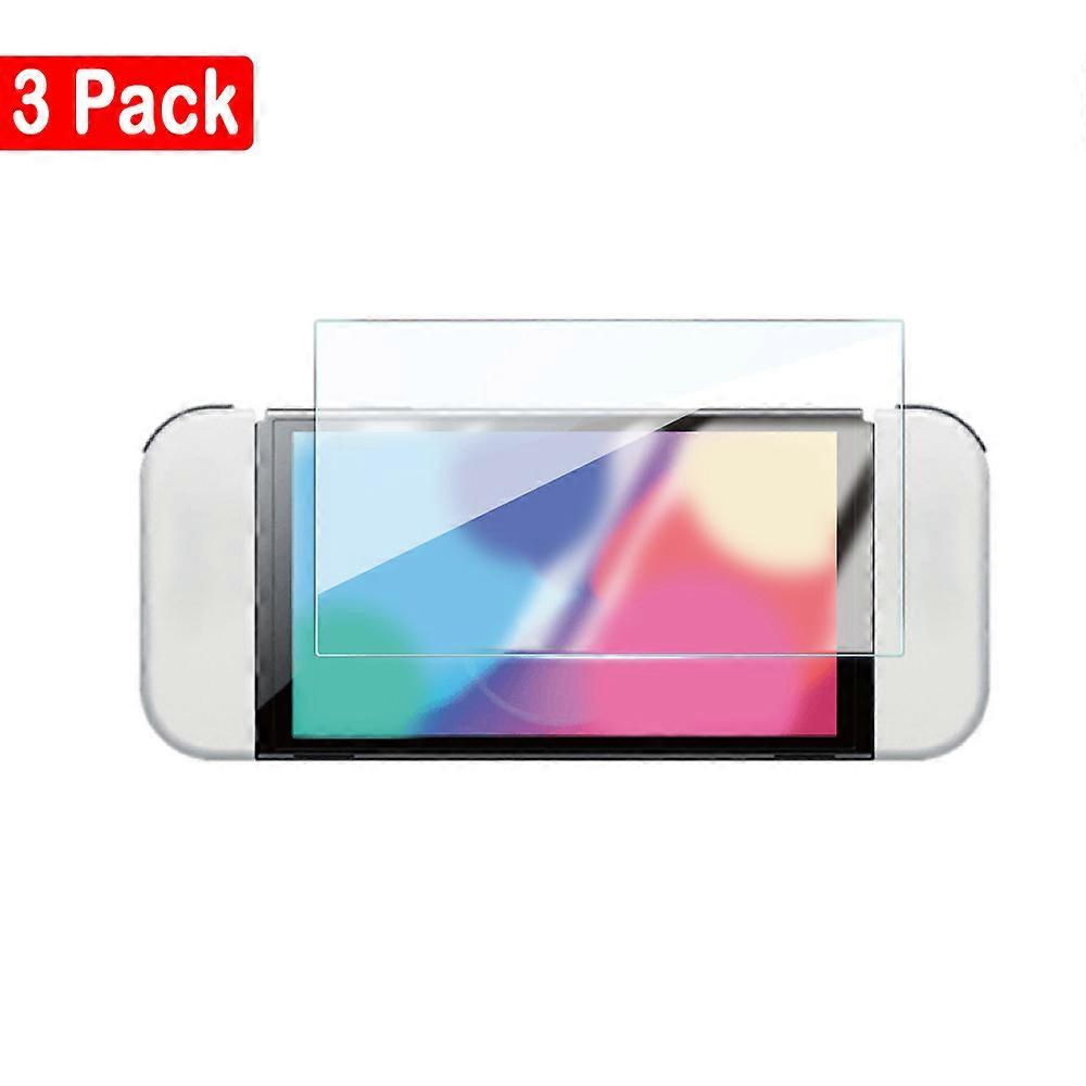 Nintendo Switch強化ガラスフィルムアンチスクラッチクリア用の1-3個のスクリーンプロテクター
