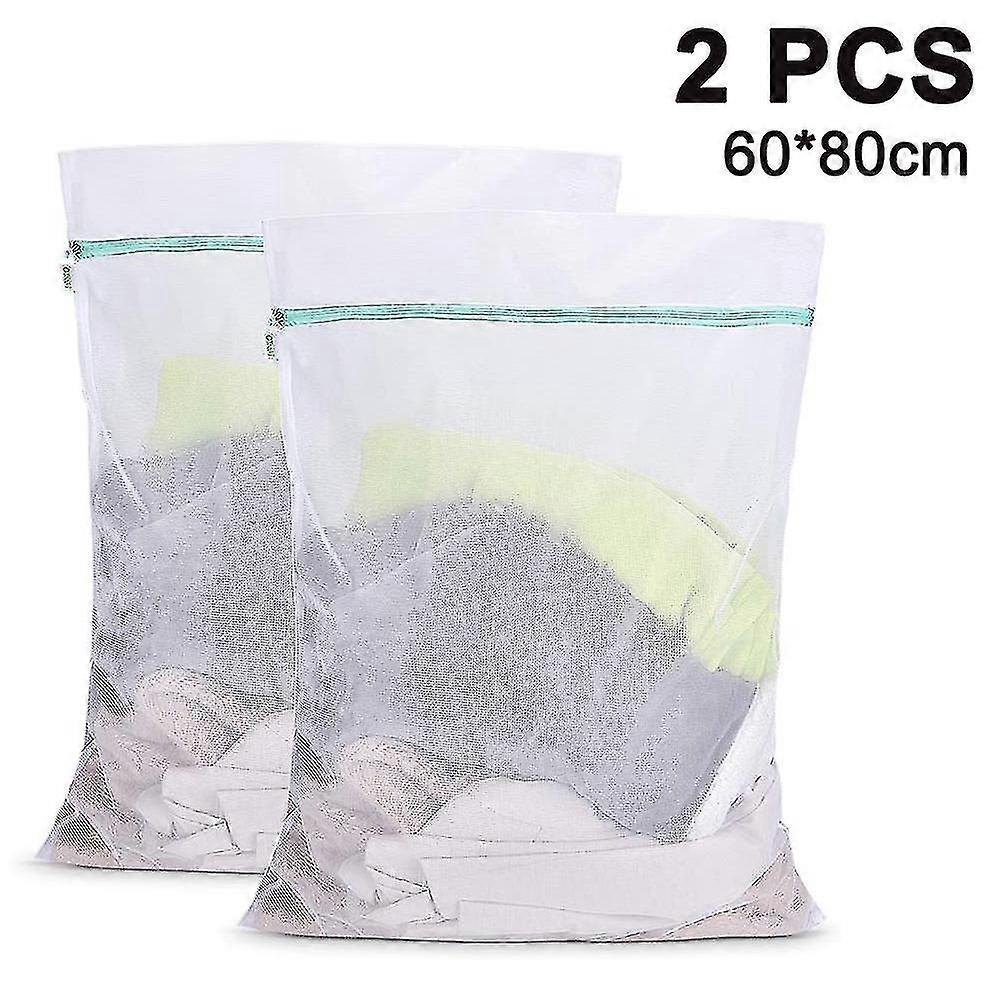 2pcs Laundry Bag,reusable Fine Mesh Laundry Net With Zip
