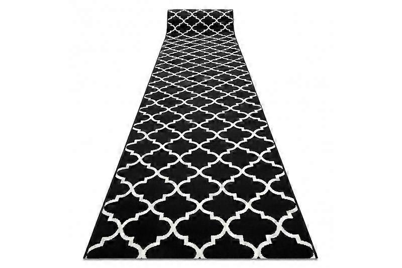 Runner BCF MORAD Trelis Moroccan trellis black / cream 80 cm